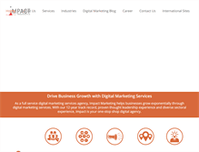 Tablet Screenshot of impactmarketingservice.com